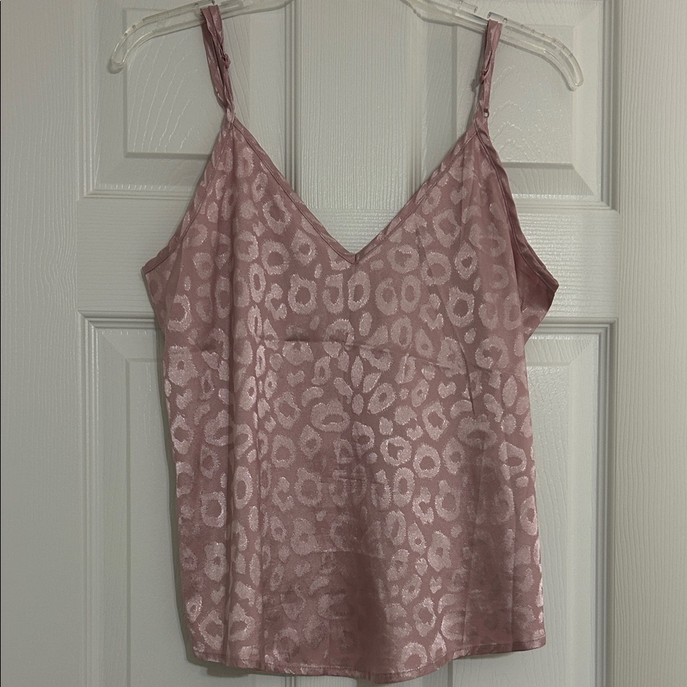 Pink Leopard Print Women's Top